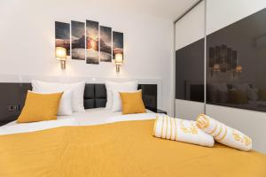 Posteľ alebo postele v izbe v ubytovaní Apartman 1 Paola