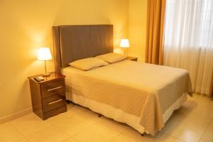 Orquidea Limon Hotel Boutique房間的床