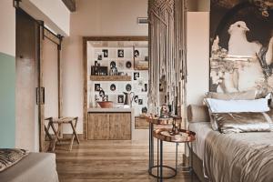 Voodi või voodid majutusasutuse Area Synest Nature Suites toas