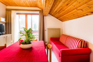 TV a/nebo společenská místnost v ubytování Residence Diamant