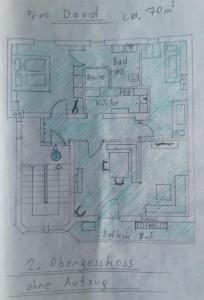 Plan piętra w obiekcie Haus Dristner