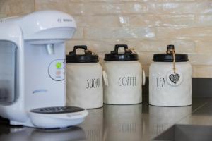 Coffee and tea making facilities at Eslanzarote Eco Villa Tony, heated pool, jacuzzi, Sat tv, Super wifi