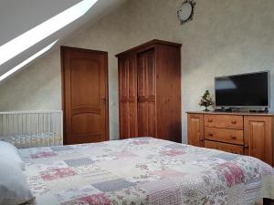 Postel nebo postele na pokoji v ubytování Zelena Sadyba