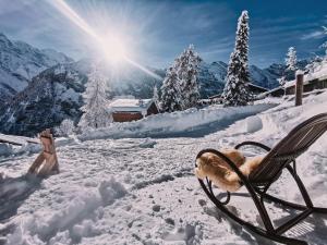 Mountain Hostel Gimmelwald v zimě