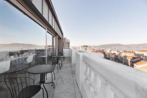 Balkón alebo terasa v ubytovaní Exe Vigo