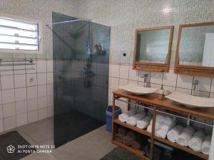 Koupelna v ubytování villa Areca + 8 fotografií