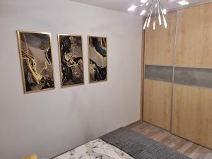 Posteľ alebo postele v izbe v ubytovaní Apartament Nova przy S3