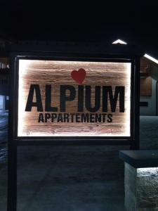 Certyfikat, podpis lub inny dokument wystawiony w obiekcie ALPIUM - Luxusappartements