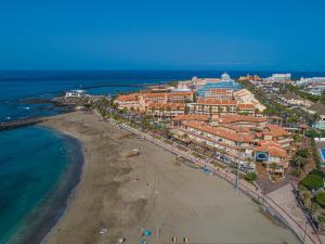 an aerial view of a beach and the ocean at Apartamentos Vista Sur in Playa de las Americas