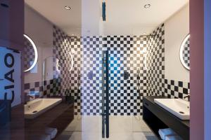 Kúpeľňa v ubytovaní Sport Hotel Passo Carezza