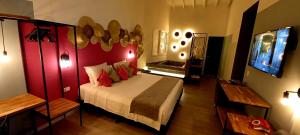 Cama ou camas em um quarto em Pousada Toca da Praia