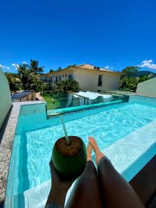 Bazén v ubytování Imperatriz Paraty Hotel nebo v jeho okolí