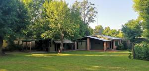 a small house in a yard with a tree at Villa Elena Icho Cruz in Villa Icho Cruz
