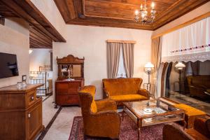 Χώρος καθιστικού στο Hanedan Cappadocia Suites