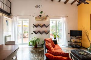 Posezení v ubytování Iconic Apartment in Porta Carini by Wonderful Italy