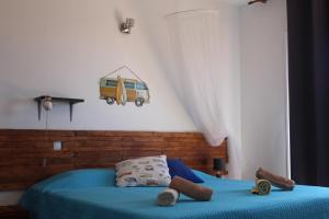 Cama o camas de una habitación en Da Mata Kite&Surf House