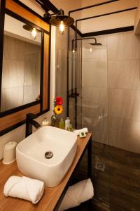 Koupelna v ubytování Hotel Brök San Juan del Río