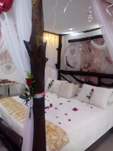 Cama o camas de una habitación en Hotel SARALI