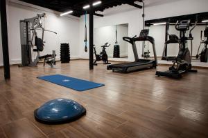 Fitness centrum a/nebo fitness zařízení v ubytování Hotel Brök San Juan del Río