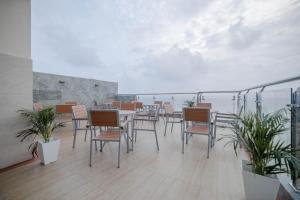 Balkón nebo terasa v ubytování Amber Beach Hotel