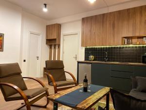 Kuchyň nebo kuchyňský kout v ubytování Alpic Redco New Gudauri Apartment 305