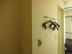 a bathroom with a towel rack on the wall at R&B HOTEL HIGASHI NIHONBASHI - Vacation STAY 40472v in Tokyo