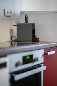 Kuchyň nebo kuchyňský kout v ubytování Apartment Yogiam