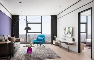 Citadines Flatiron Phnom Penh的休息区