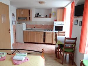 Kuchyň nebo kuchyňský kout v ubytování Apartments Sanja
