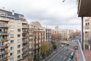 Nespecifikovaný výhled na destinaci Barcelona nebo výhled na město při pohledu z apartmánu