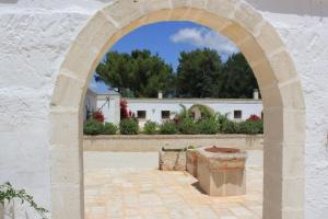 A garden outside Masseria Zambardo