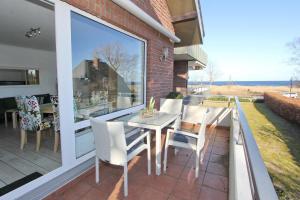 Balkón nebo terasa v ubytování Haus an der Strandallee 112 Haus an der Strandallee 112 Appartement 7