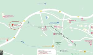 a map of the resort with a map of the resort at Sunčana Planina - Apartmani Wombat in Kopaonik