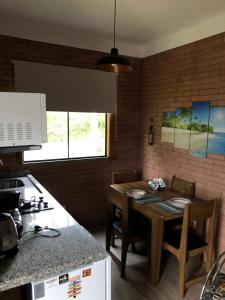 Nhà bếp/bếp nhỏ tại Moradas Brisa da Lagoa