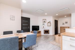 TV a/nebo společenská místnost v ubytování Apartment Hugo Klínovec