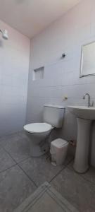 Salle de bains dans l'établissement Pousada Temporada Atlântica