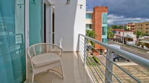 Balkón nebo terasa v ubytování Nice Apartment in Santiago, Near Popular Places