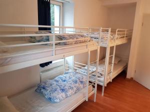Двухъярусная кровать или двухъярусные кровати в номере Bellpark Hostel