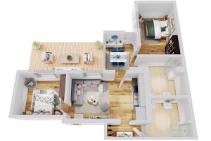 Půdorys ubytování Smart Resorts Haus Saphir Ferienwohnung 502