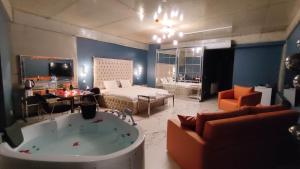 Posezení v ubytování Mas Suites Karaköy