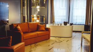 Posezení v ubytování Mas Suites Karaköy