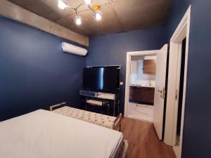 TV a/nebo společenská místnost v ubytování Mas Suites Karaköy
