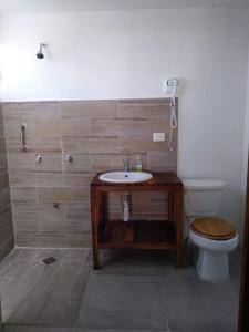 Koupelna v ubytování Camping y Cabañas Chelem