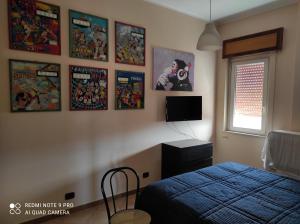 TV a/nebo společenská místnost v ubytování Scorcio sul Mare