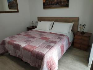 Postel nebo postele na pokoji v ubytování un passo dal mare