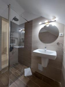 Koupelna v ubytování Valea Dorului Guest House