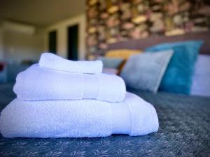 Postel nebo postele na pokoji v ubytování Villa Hylas Luxury Bed & Breakfast Kilada