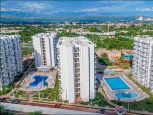 Bazén v ubytování Apartamento Conjunto Aqualina Orange nebo v jeho okolí