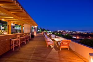 A balcony or terrace at Ramada Resort by Wyndham Bodrum