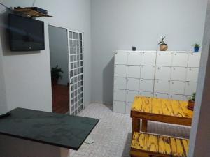 TV a/nebo společenská místnost v ubytování AKKUI HOSTEL